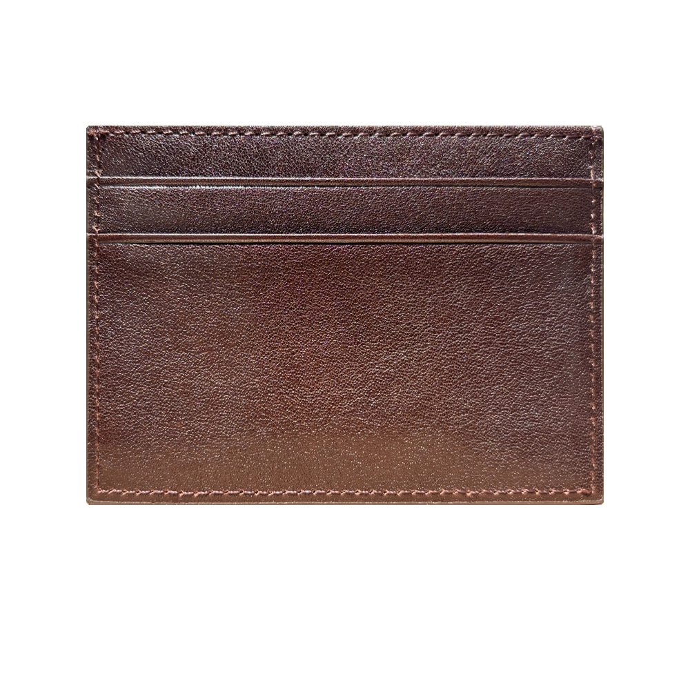 LE: BETO Signature Dark Brown Card Holder Back Metal Logo