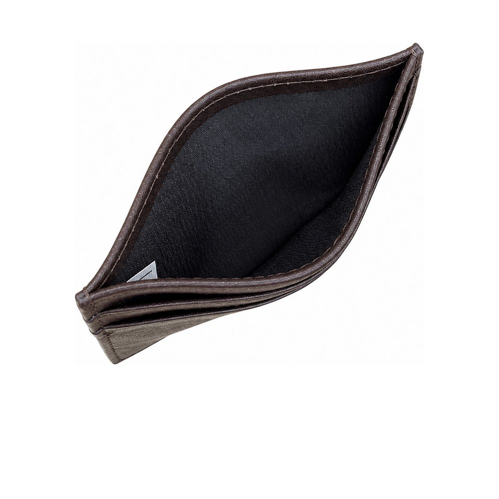LE: BETO Signature Dark Brown Card Holder Interior Metal Logo