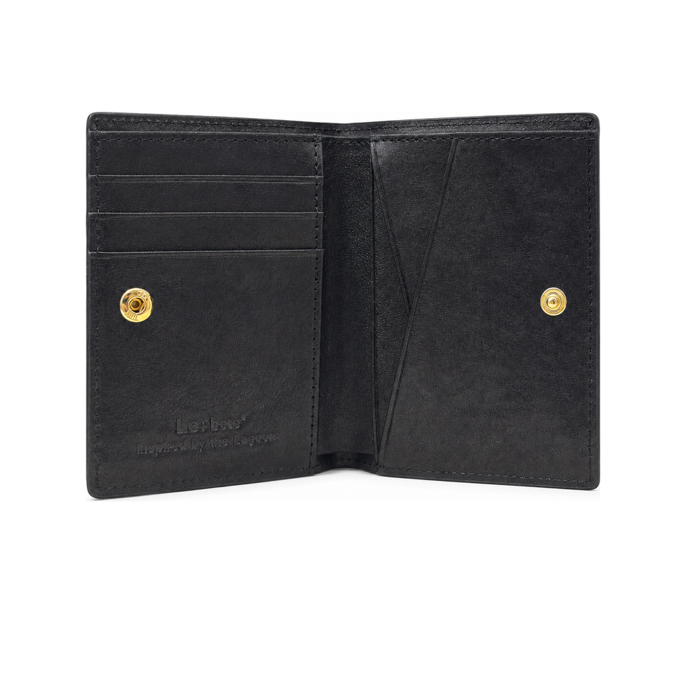 LE: BETO Cove Black Bifold Wallet Interior Open