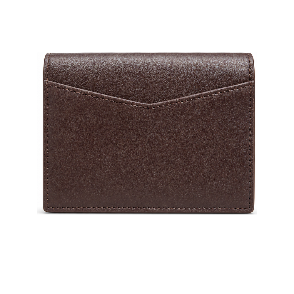 LE: BETO Cove Dark Brown Bifold Wallet Back V Pocket