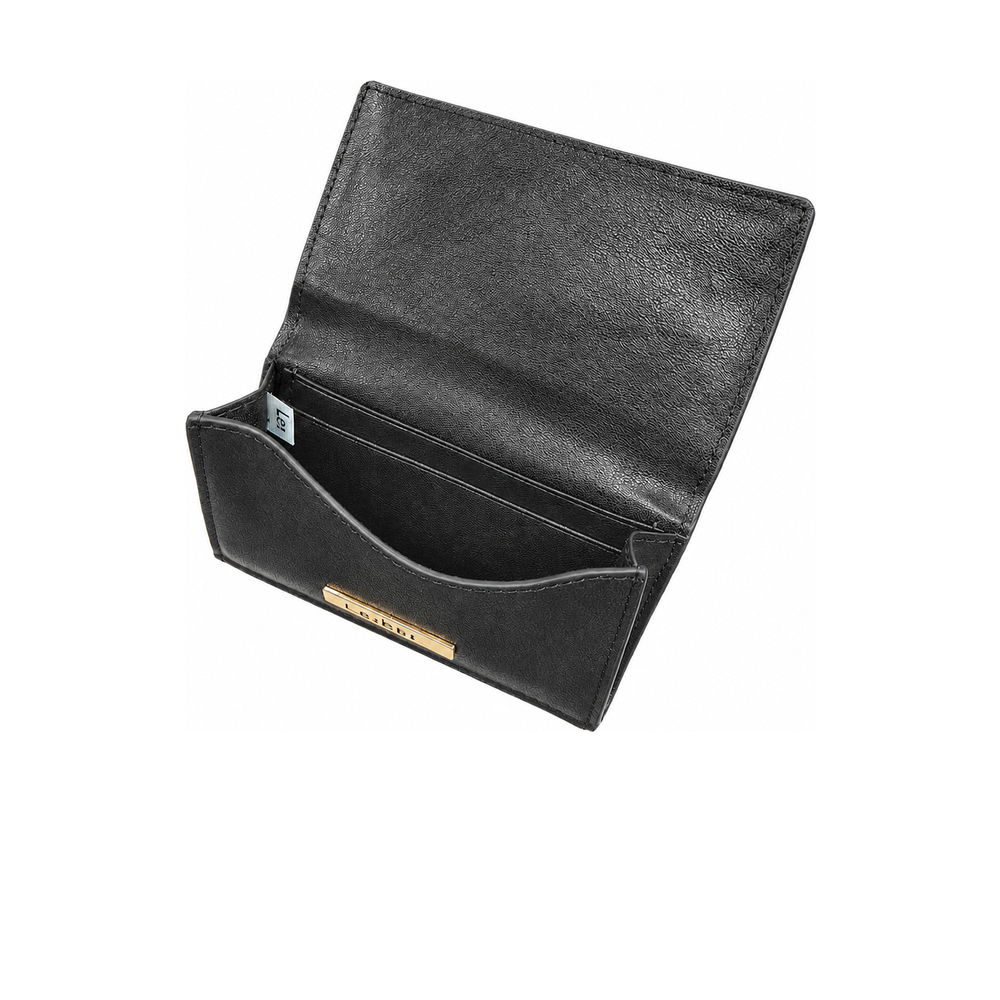 LE: BETO Harbor Black Business Card Wallet Interior Angle