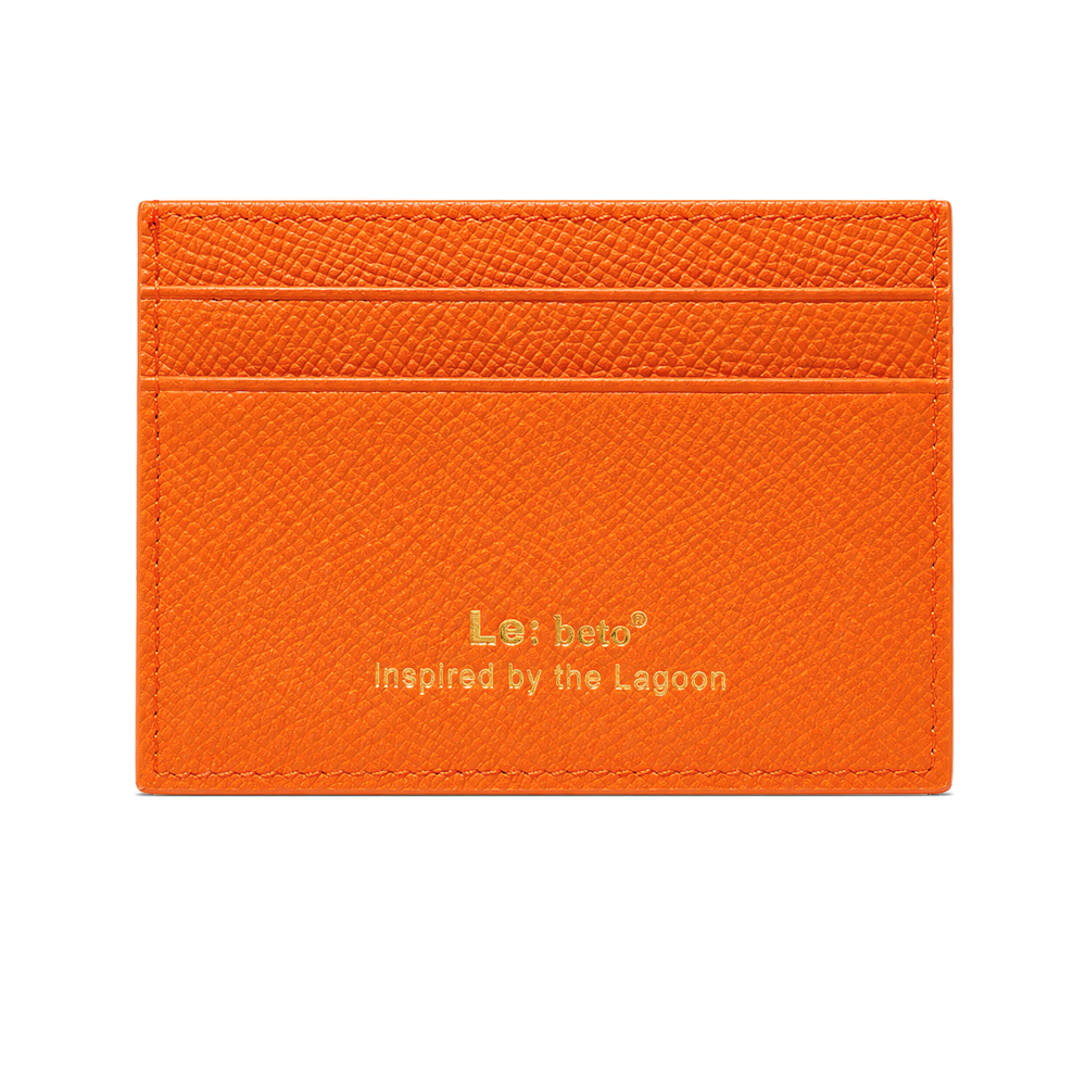 LE: BETO Tide Orange Card Holder Front